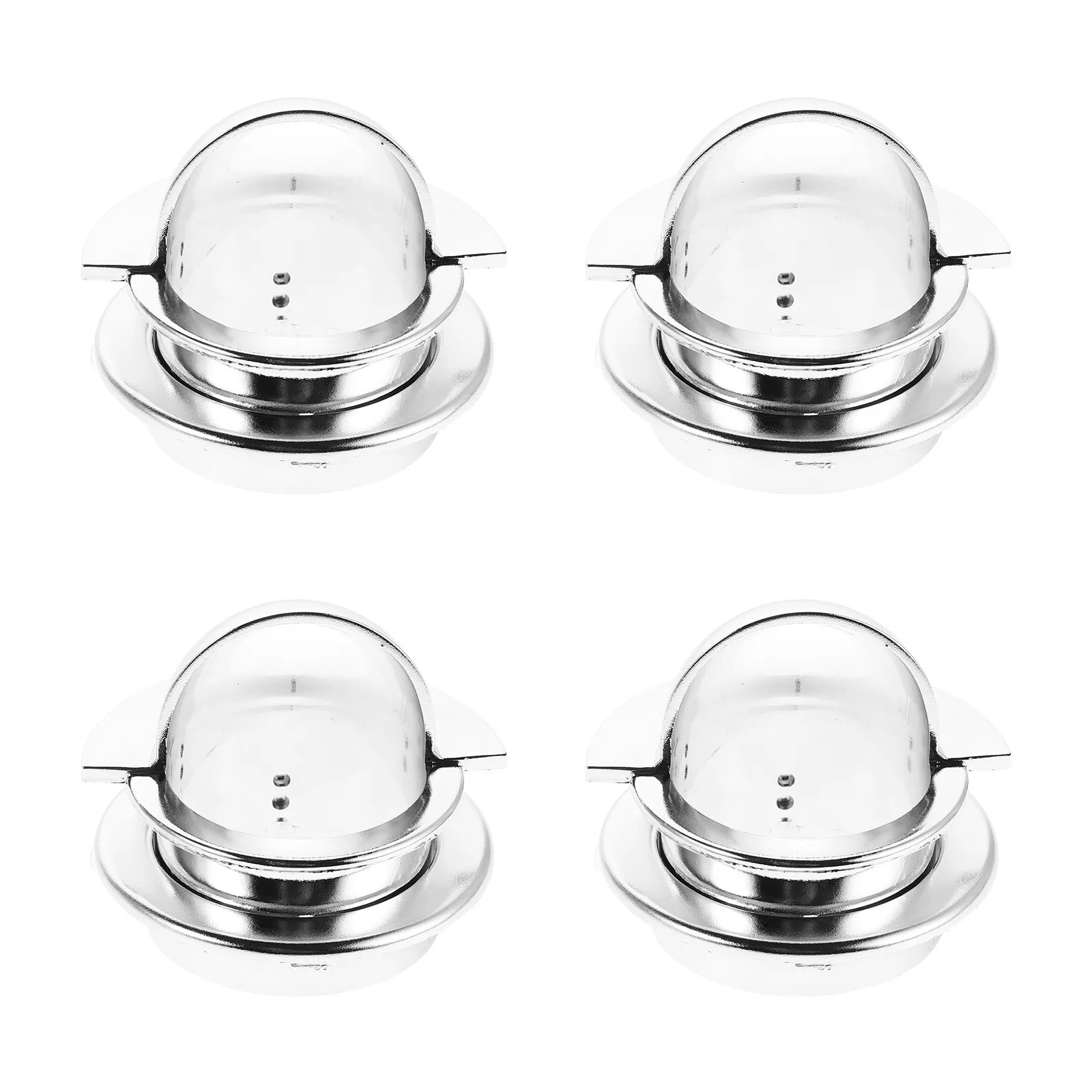 

8Pcs Universal Foosball Chrome Foosball Goal Cup with Flange Goal Insert Ball Funnel Scoring Ring for Table Soccer