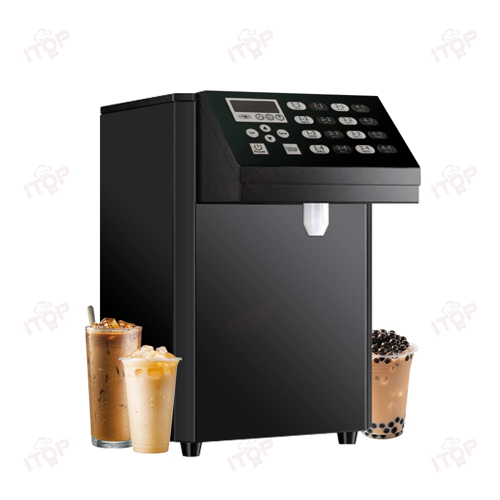 STLW JW آلة كمية الفركتوز الأوتوماتيكية بالكامل الدقة التجارية 16 خلية الكمية متر آلة الفركتوز الحليب الشاي