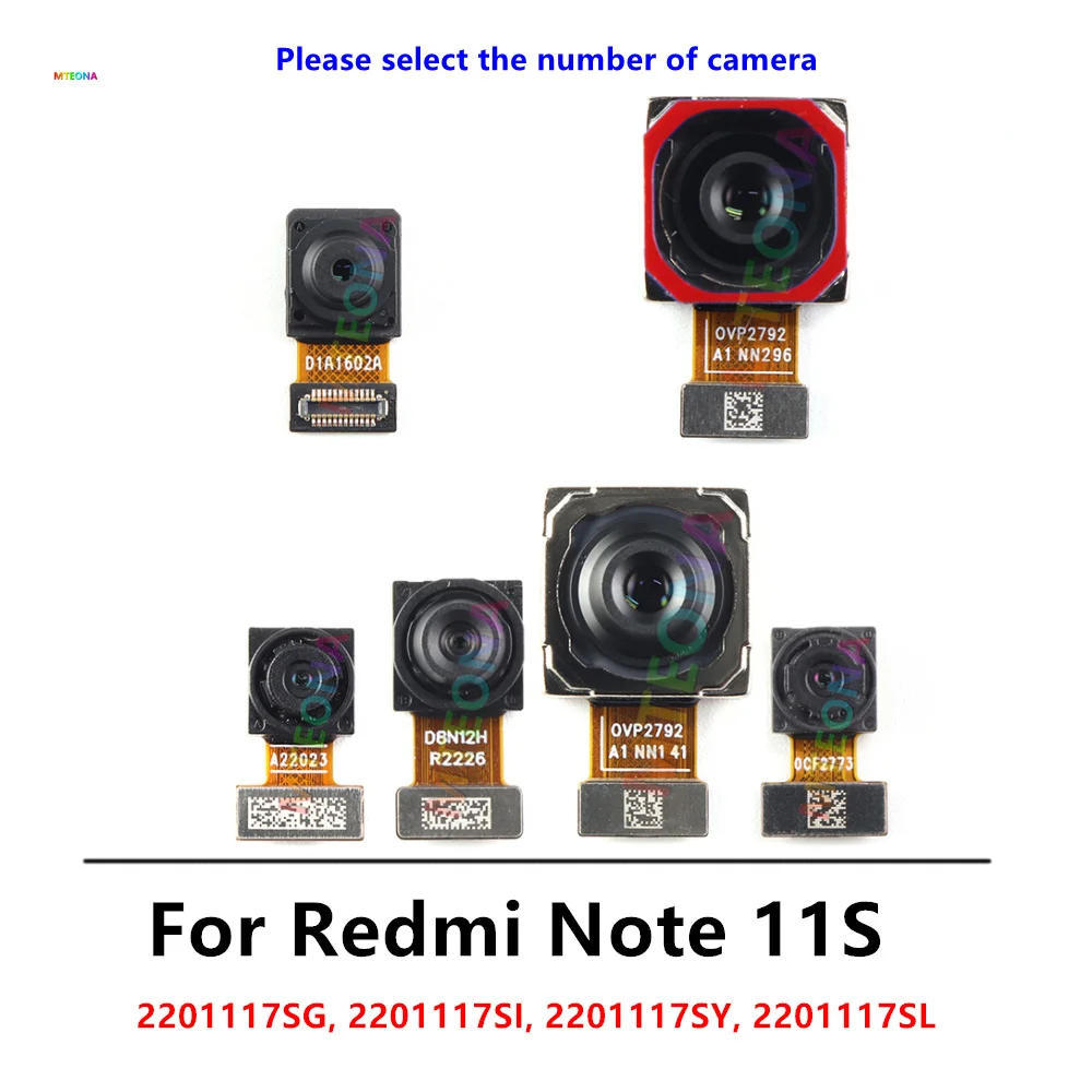 For Xiaomi Redmi Note 11S Rear Front Camera Back Camera Module