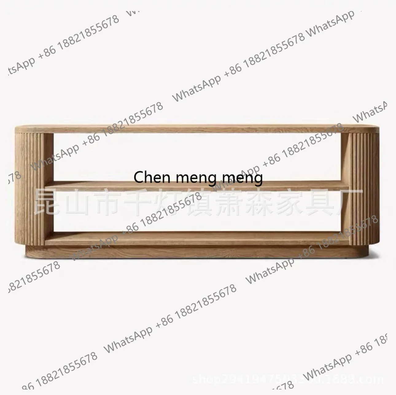 

Oak edge few modern simple light luxury sofa back few French rural retro entrance table