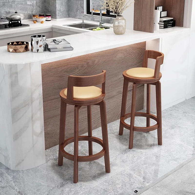 Armchair Nordic Bar Chairs Salon Barrel Adjustable Waiting Bar Chairs Breakfast Golden Silla Gamer Restaurant Furniture Fg16