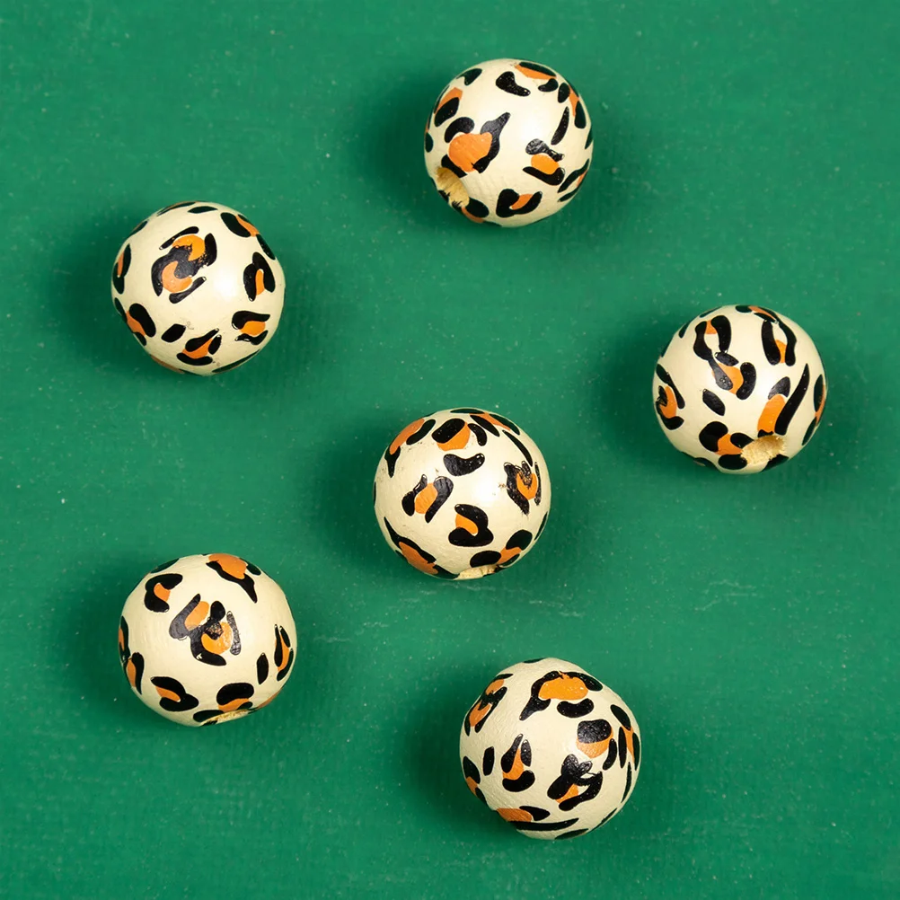 100Pcs High-Class Wood Beads Safe Durable DIY Craft Beads for Jewelry Making and Decorations Bracelet Making Accessories