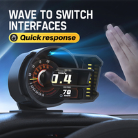 Head Up Display Multi Functional Tester Car HUD Alarm GPS Compass Speedometer Altimeter Slope Meter Universal Car Accessories