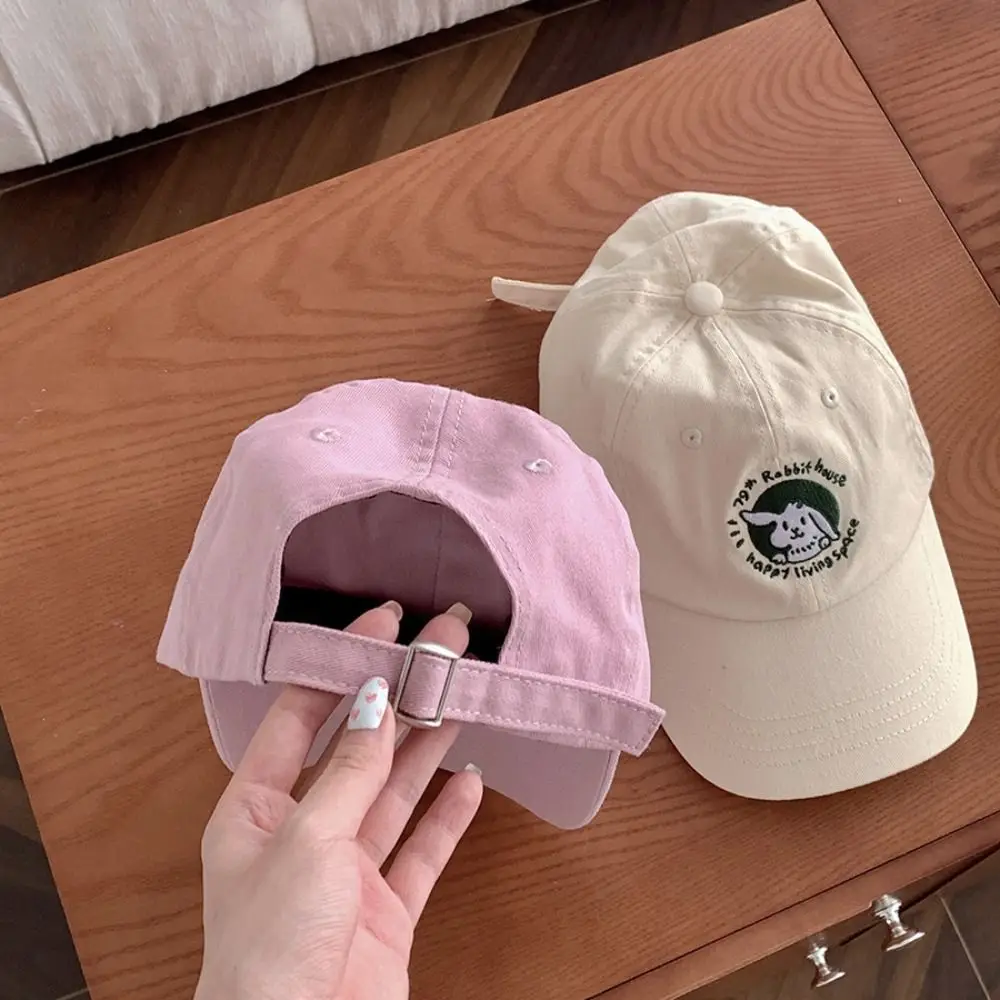 Fashion Adjustable Rabbit Baseball Cap Cotton Embroidery Vintage Baseball Cap Casual Korean Teenagers Hat Male Female - Image 3