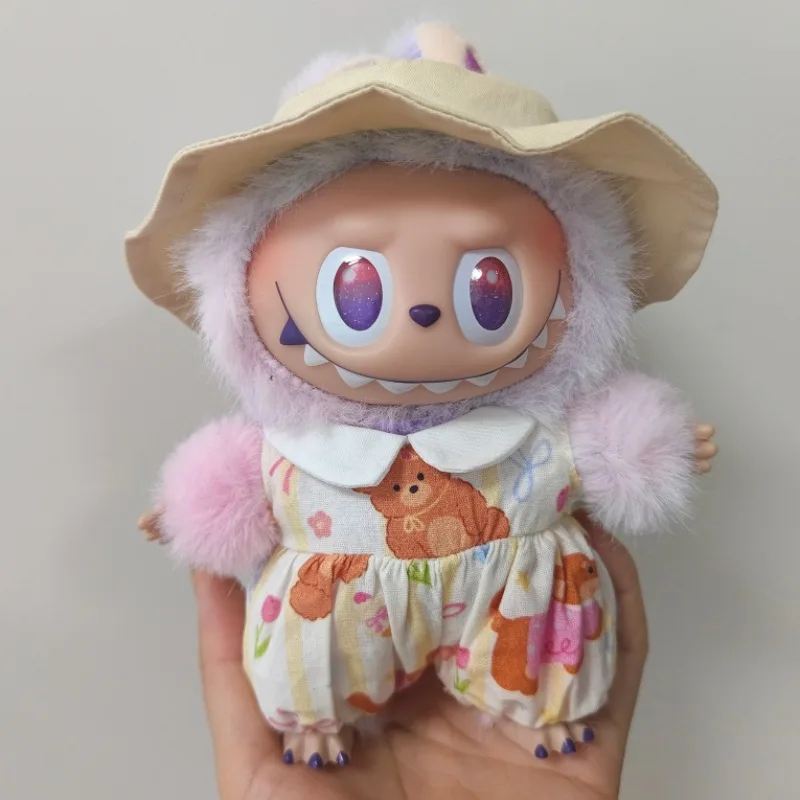 

17cm Labubu 1-3 Gen Doll Outfits | Hat & Onesie Set | Clothes for Labubu Pendants Accessories