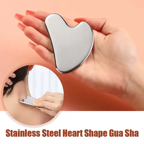 스테인레스 스틸 페이스 마사지 경혈 자오선 Gua Sha 보드 바디 페이셜 스킨 백 스파 마사지 스크레이퍼 뷰티 케어 도구