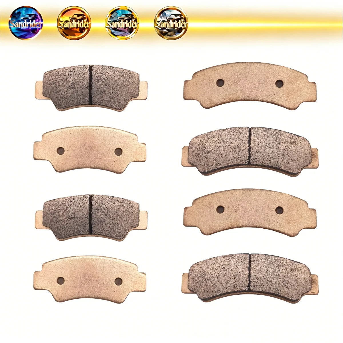 8PCS Front Rear Brake Pads For CF Cforce Uforce Zforce 800 850 900 1000 ATV UTV 7020-0810B0 7020-0810A0