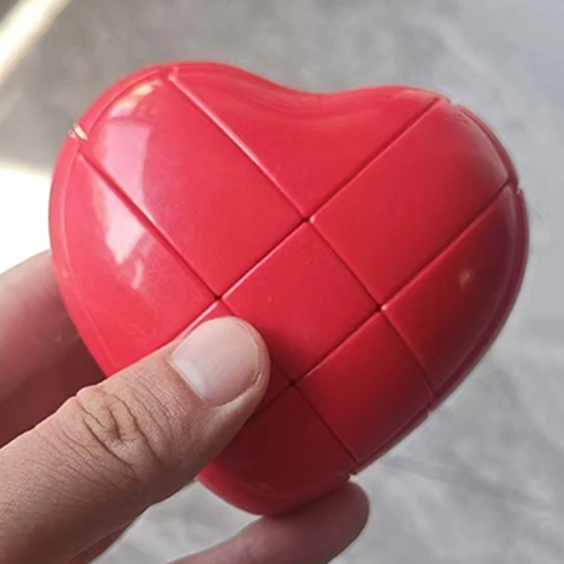 YJ Hartvormige Speed Cubes 3X3X3 Brain Teaser Educatief Puzzel Speelgoed Voor Kinderen Kinderen Geschenken Kubus Magique soiк рука