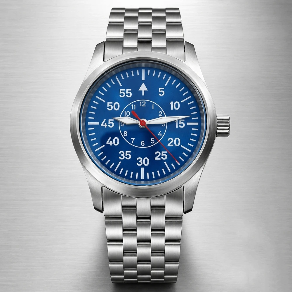 Stainless Bracelet Diver - ساعة LARIMOKER أوتوماتيكية للرجال 36 مم