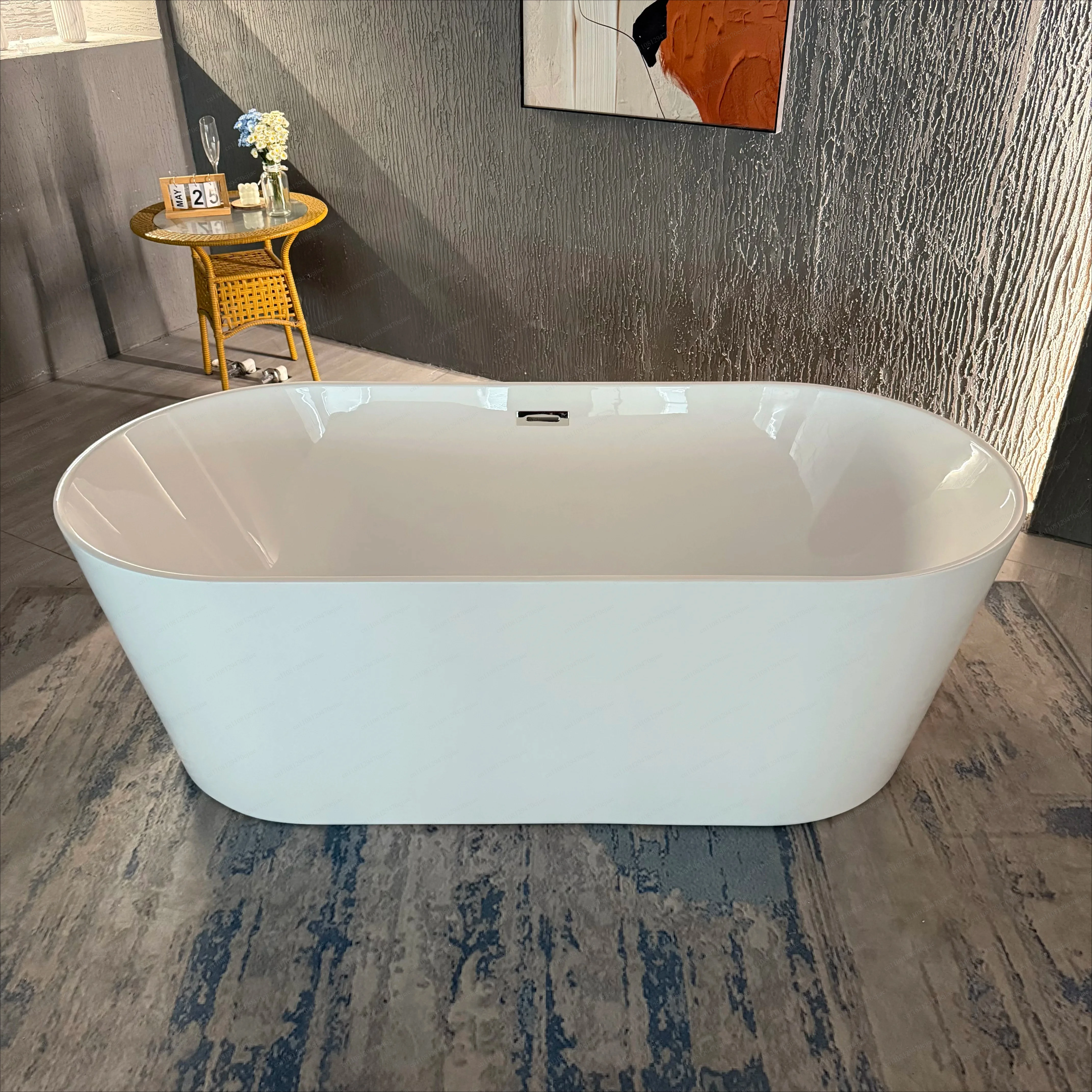 Oval Arc Freestanding Acrylic Bathtub | High Quality  Soaking Tub | Luxury Spa Bath with Special Offer