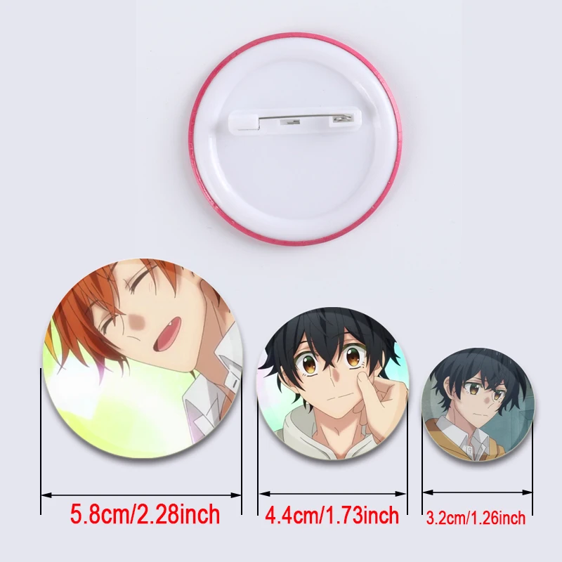 أنيمي ساساكي إلى ميانو الكرتون تأثيري شارة عرض دائري دبابيس دبابيس الإبداعية لحقيبة الظهر مجوهرات اكسسوارات هدايا