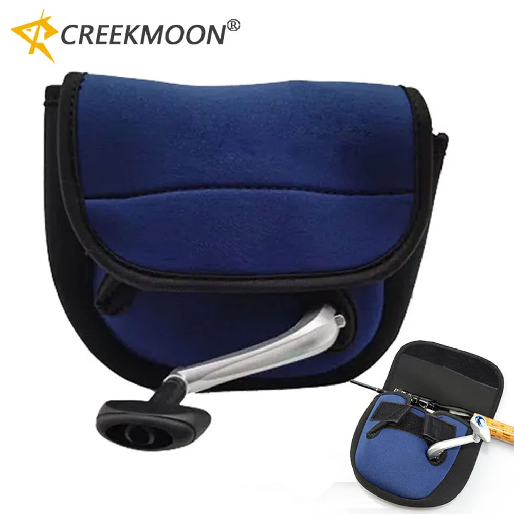Funda para carrete de spinning con bolsillo para mango