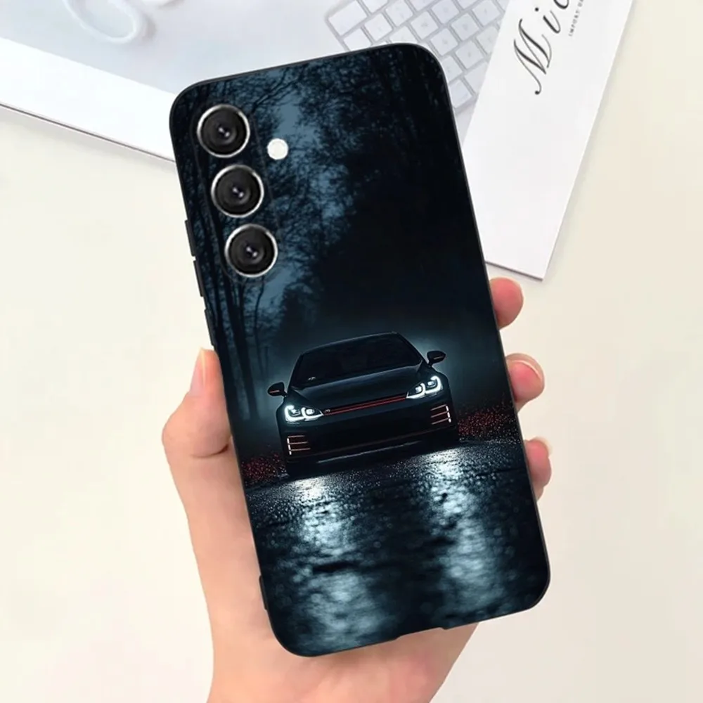 حافظة هاتف Car Sport G-Golf G-GTI لهاتف سامسونج S25، S24، S21، S22، S23، S30، Ultra، S20، Plus، Fe، Lite، Note، 10,9,5G غطاء أسود #4