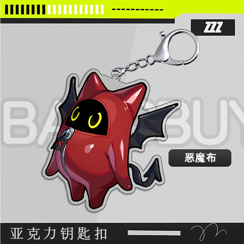 

Anime Zenless Zone Zero The Bangboo Cosplay Game Keychain Exquisite Backpack Charm Acrylic Cartoon Pendant Xmas Birthday Gift