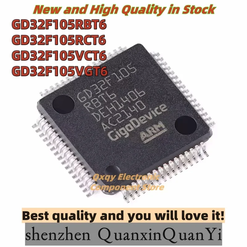 10pcs new GD32F105RBT6 R8T6 GD32F105RCT6 RCT6 GD32F105VCT6 VCT6 GD32F105VGT6 VGT6 Microcontroller chip LQFP64