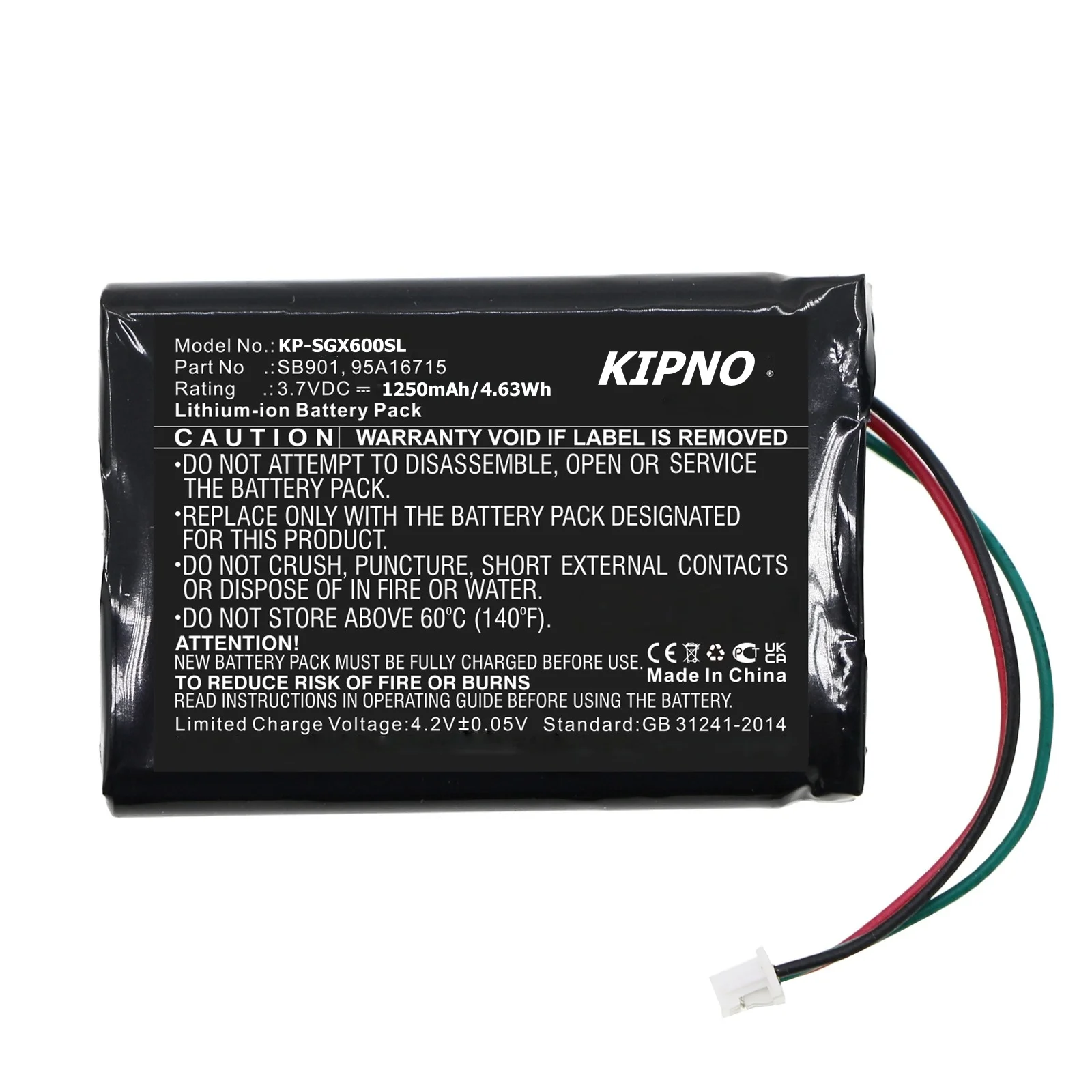 

KIPNO 1250mAh Battery95A16715 SB901 SB901A for SHURE MXW6 Boundary MXW1 Bodypack MXW8 Desktop Base Wireless Transmitters