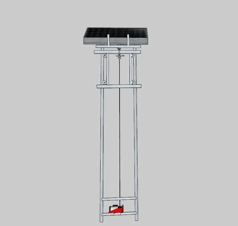 High Quality Hydraulic Electric Cargo Elevator Lift Solar Panel Lift 200kg 4 Panels Ladder Lifter