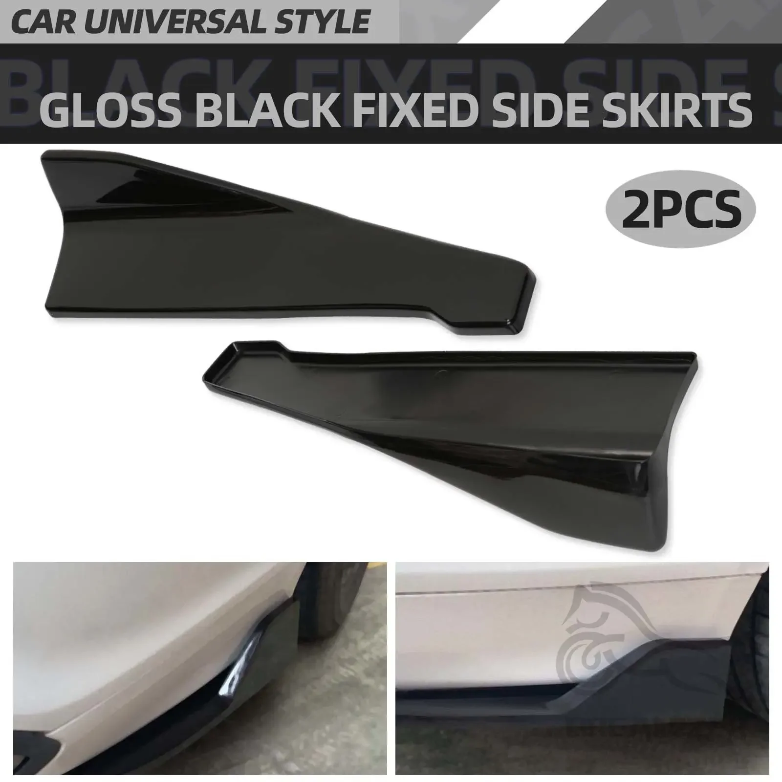 48Side Skirt For BMW E90 E46 F20 F30 E39 G20 Accessories Universal Extension Protector Rear Bumper Spoiler Diffuser Split