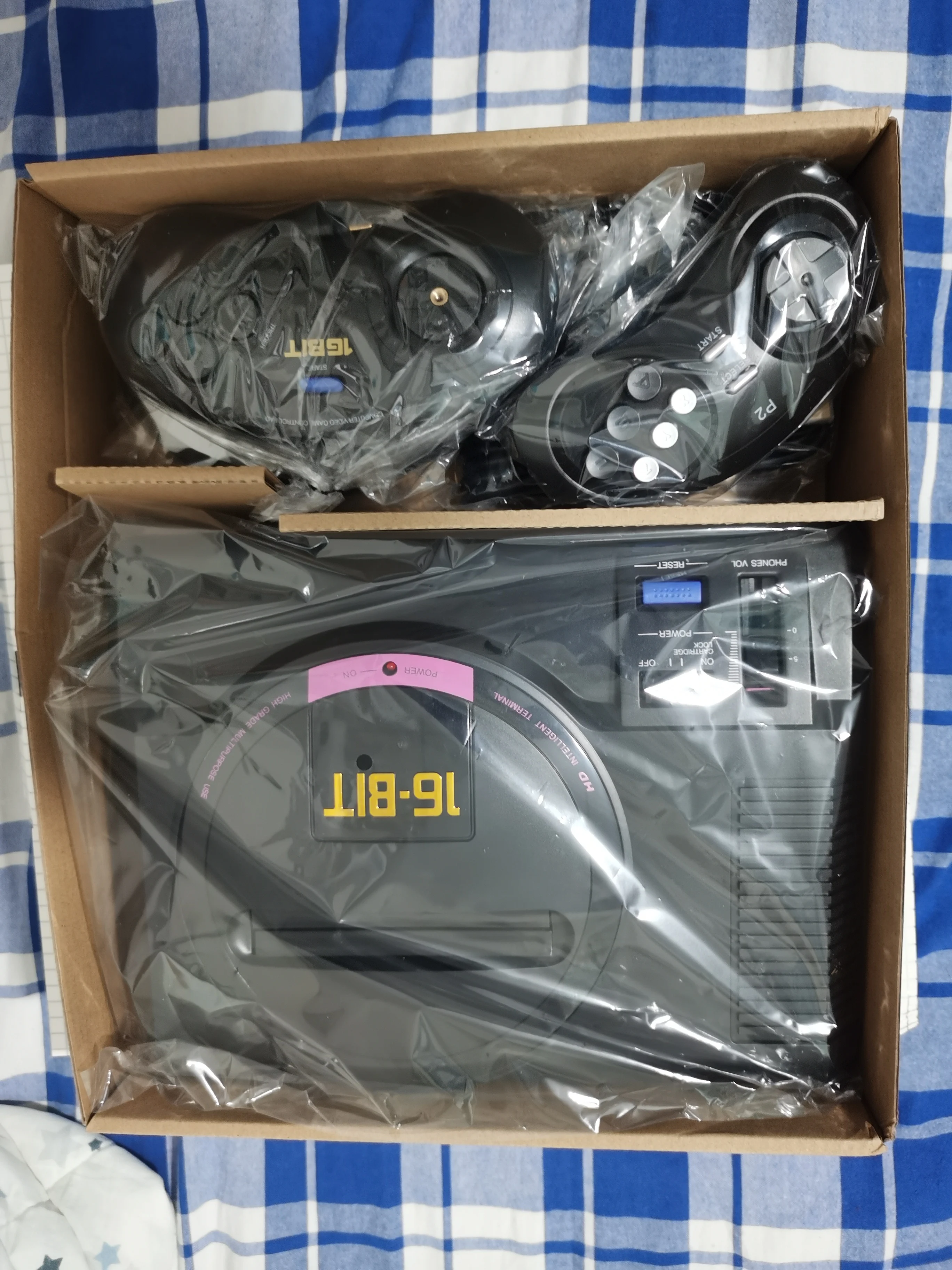 وحدة تحكم ألعاب فيديو جديدة 16 بت لـ SEGA MEGA DRIVE 1 Genesis عالية الوضوح HDMI TV Out مع خرطوشة تحكم لاسلكية 2.4G