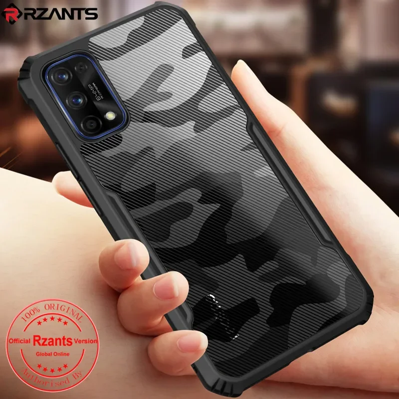 For Realme 7 Pro Case Airbag Case for Realme 7 4G чехол Shell Camouflage Acrylic PC+TPU Anti-knock Armor Back Cover