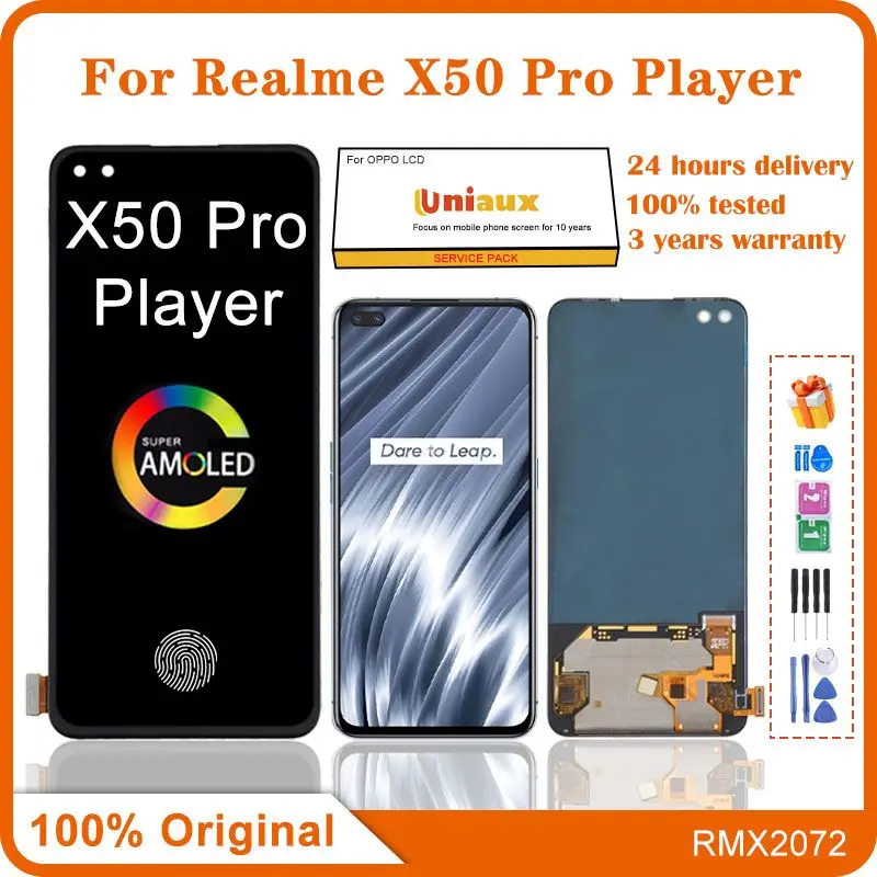 

Realme X50 Pro Play LCD Screen + Touch Digitizer Display 2400*1080 RMX2072 RealMe X50 Pro Play LCD Screen Display