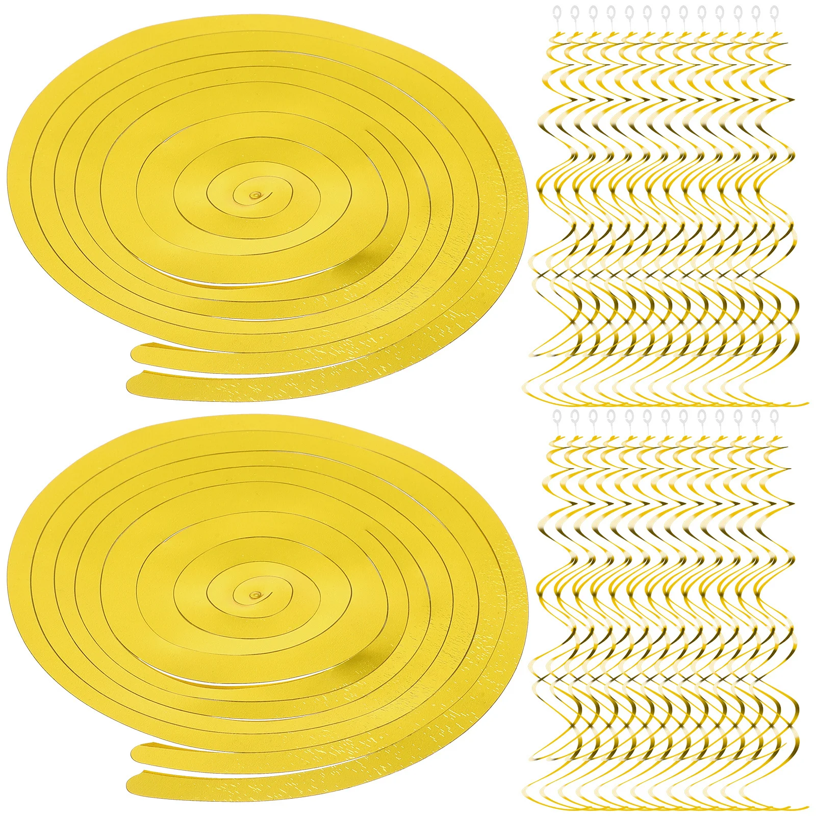 30개 컬링 스파이럴 스월 장식품, 파티 천장 장식용 생생한 PVC 스트립, 휴일 결혼식 행사 장식용