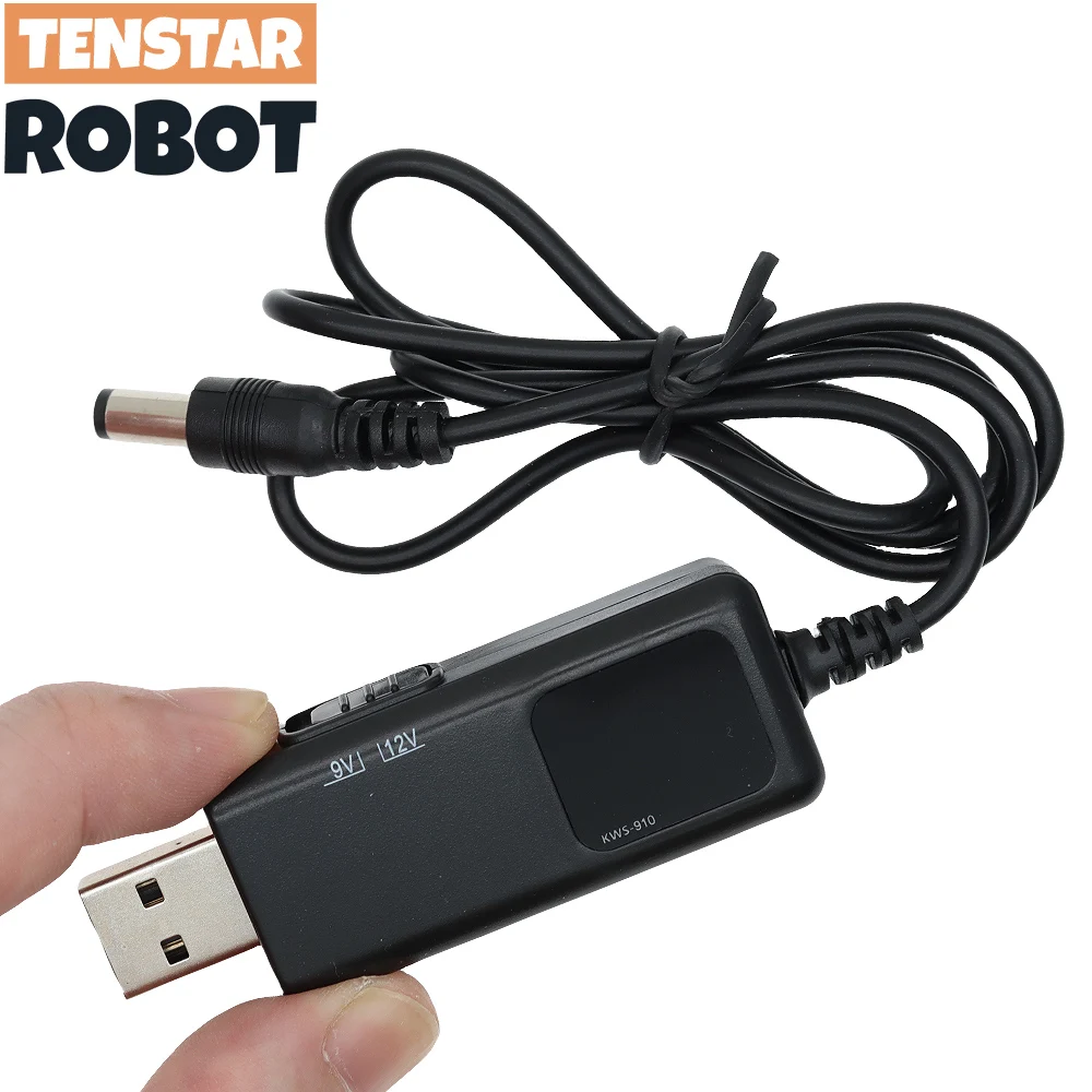 USB Boost Converter DC 5V to 9V 12V USB Step-up Converter Cable + 3.5x1.35mm Connecter For Power Supply/Charger/Power Converter