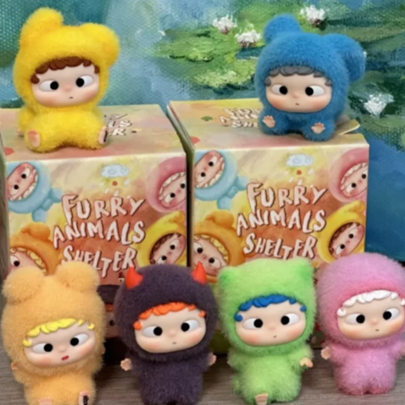

Heyone Ozai Mini Furry Animals Shelter Series Blind Box Mystery Toys Doll Cute Anime Figure Ornaments Girl Gift Collection