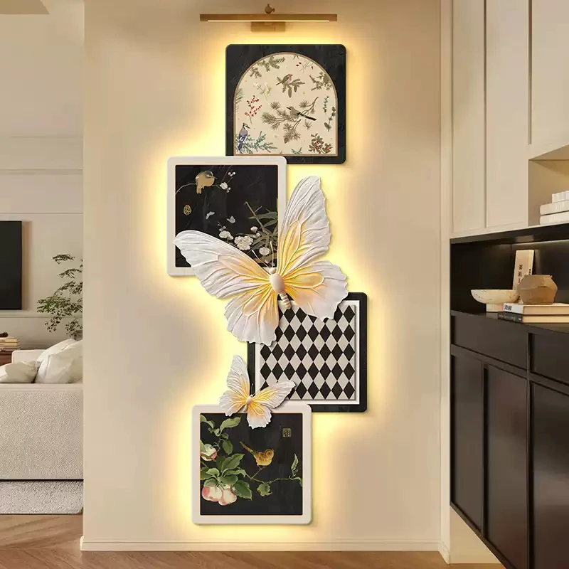 

2025 New Model LED Wall Lamp - Ancient Style Artistic Butterfly Wall Lamp for High-end Artistic Use in Traditional Chinese Livin