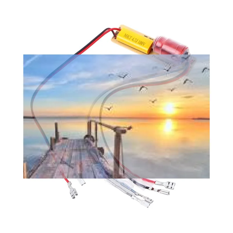 

Hi-Fi 80Вт 2-полосный кроссовер с кабелем, разделение частот на высокие и низкие, для модификации автомобильных аудиосистем, поддержка сопротивления 4-8 Ом