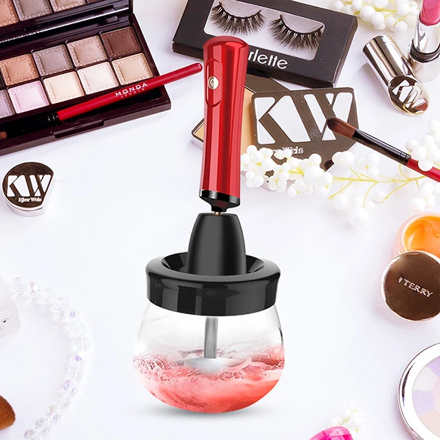 เครื่องทำความสะอาดและอบแห้งแปรงแต่งหน้าแบบมืออาชีพ USB รุ่นใหม่ OEM สำหรับดรอปชิป ทำความสะอาดและอบแห้งได้ทุกประเภทของแปรงแต่งหน้า