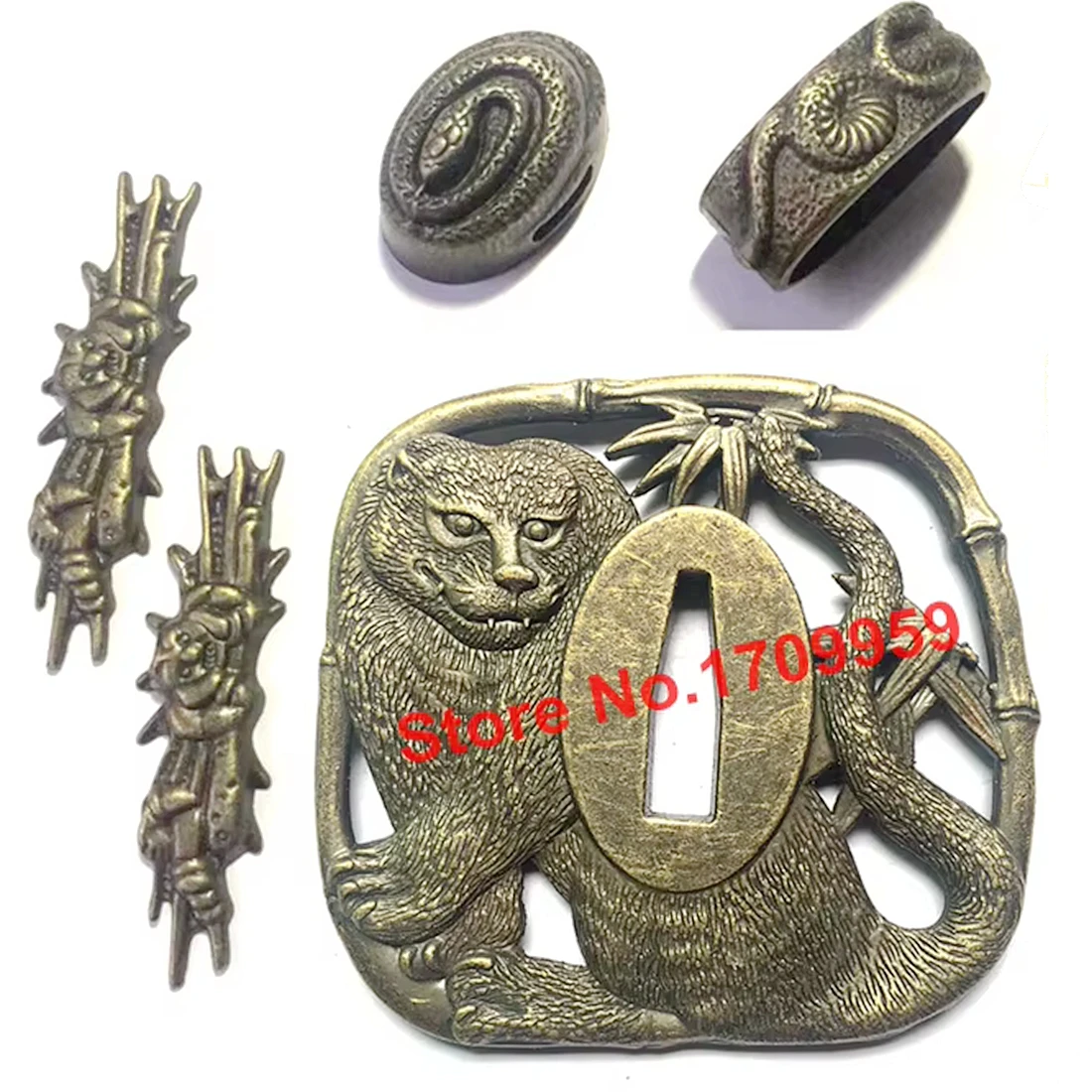 Leopard Tsuba Alloy…