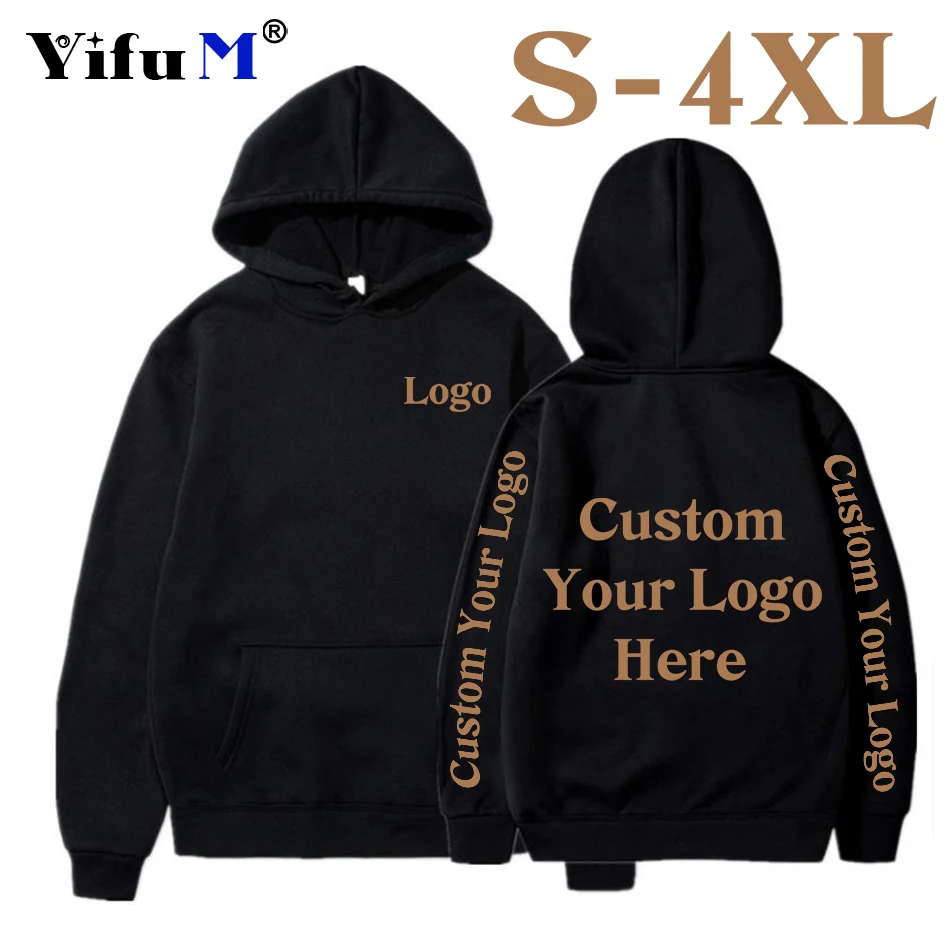 

2024 Custom Men Women Hoodie Diy Text Couple Friends Family Logo Image Print Clothing Custom Sports Leisure Sweater Size 4XL