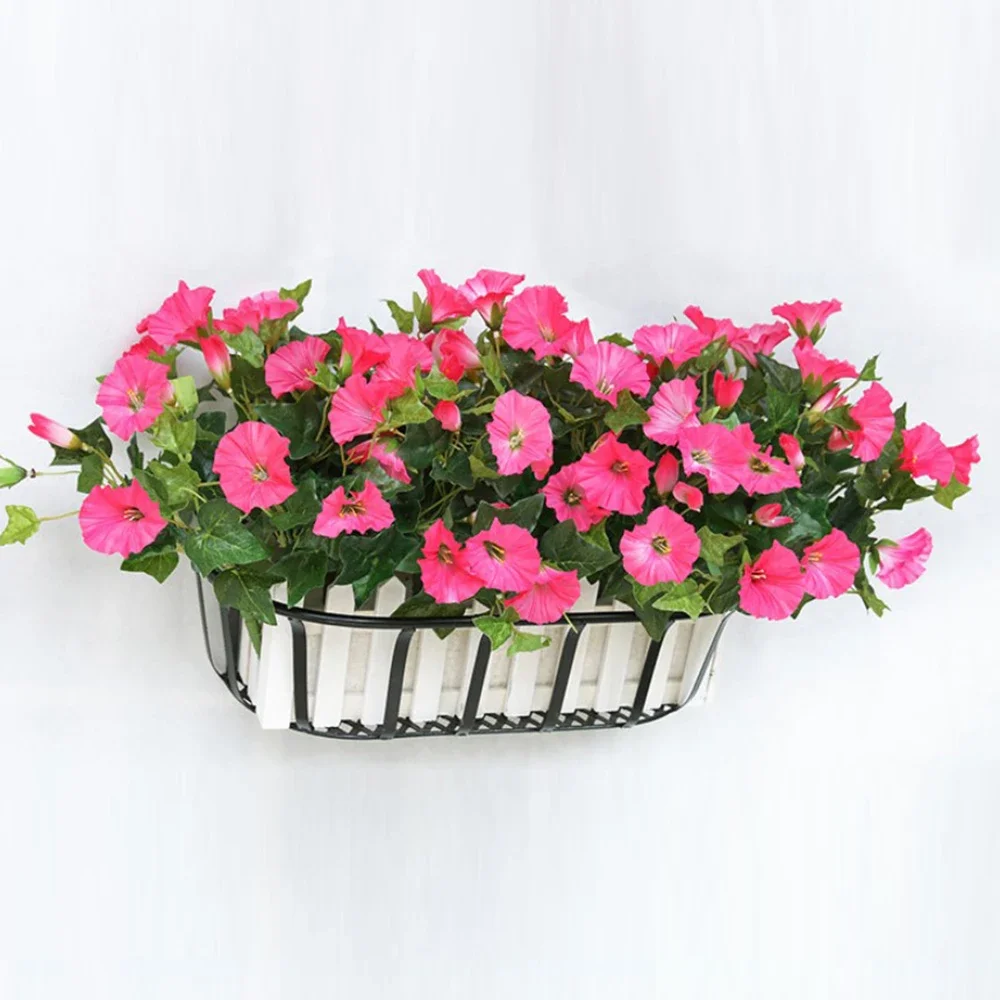 Flores artificiales de geranio para exteriores, arbustos de Azalea roja de alta calidad, resistentes a los rayos UV, flores falsas, decoración del hogar para jardín