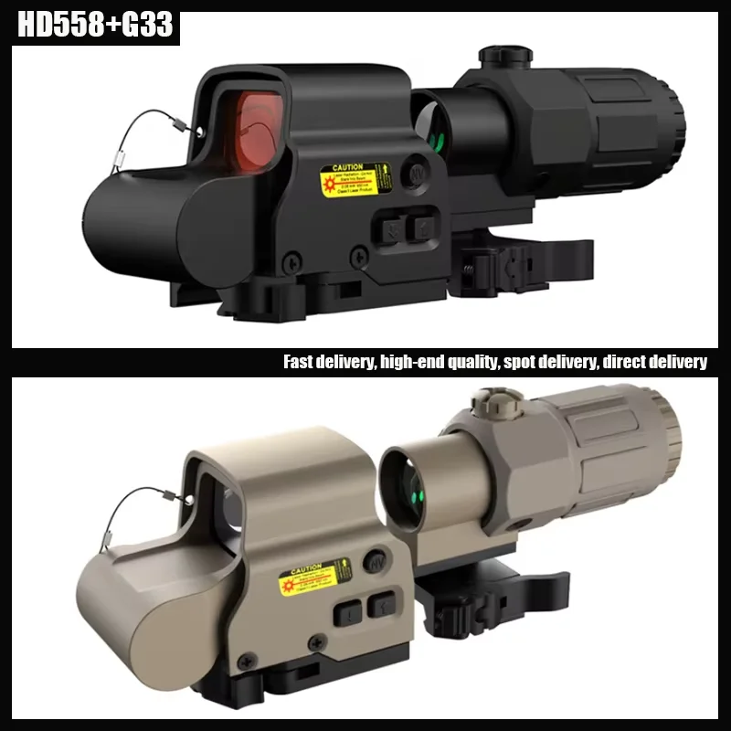 Eot * ch 558 G33 المكبر المجسم نطاق البصر للطي الجانب الوجه G33 3X مكبرات ل 558 556 553 التكتيكية منعكس Riflescope