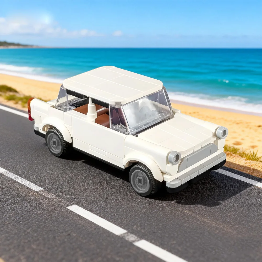 

Trabant Building Blocks Set Iconic GDR Trabi Car Model with Working Wheels Classic Box Design Toy Bricks Adult Gift