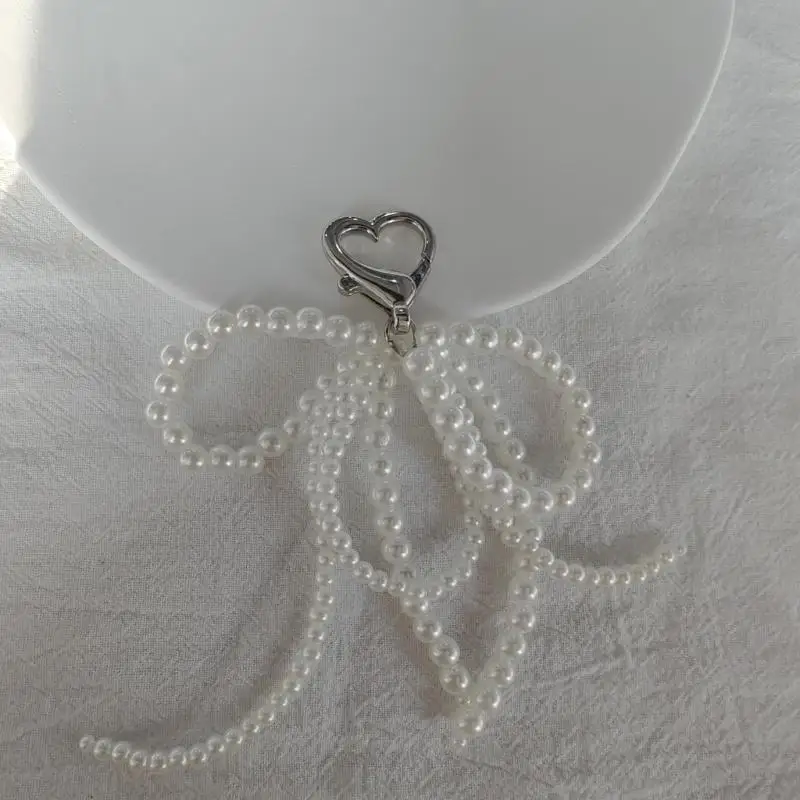 31BB Lovely Hangings Decorations Sweet Multilayer Bowknot Keychain Pendant Keyring Decoration Bag Hangings Ornament for Girls