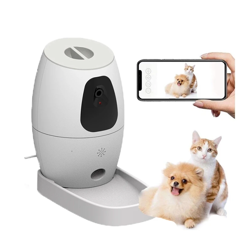 

Multiple Functions All in 1 Smart Pet Feeder Food Dispenser Pet Monitor Camera for Cat and Dog