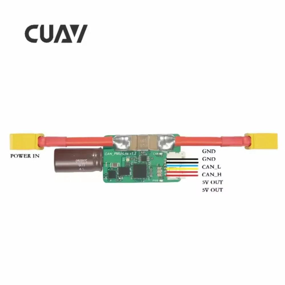 CUAV PMU Lite Power Module for X7 Flight Controller CAN Bus High Voltage Precision Monitor