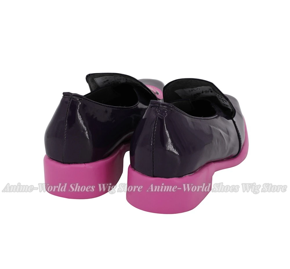 Vento Aureo Melone Shoes Cosplay Melone Cosplay Boots Black Shoes Custom Made Any Size