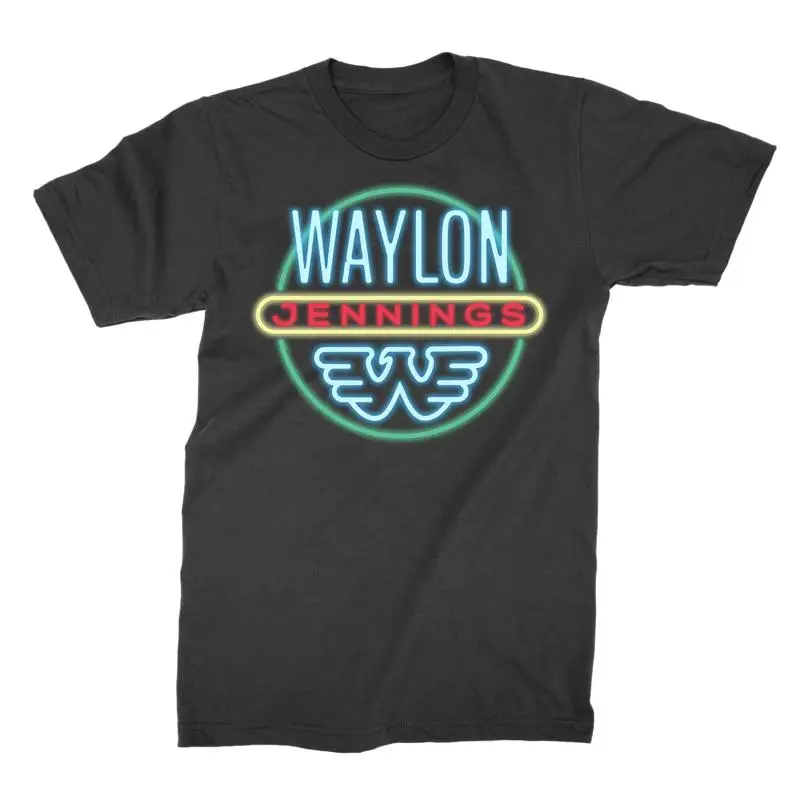 

Аутентичная неоновая футболка WAYLON JENNINGS S M L XL 2XL 3XL НОВАЯ