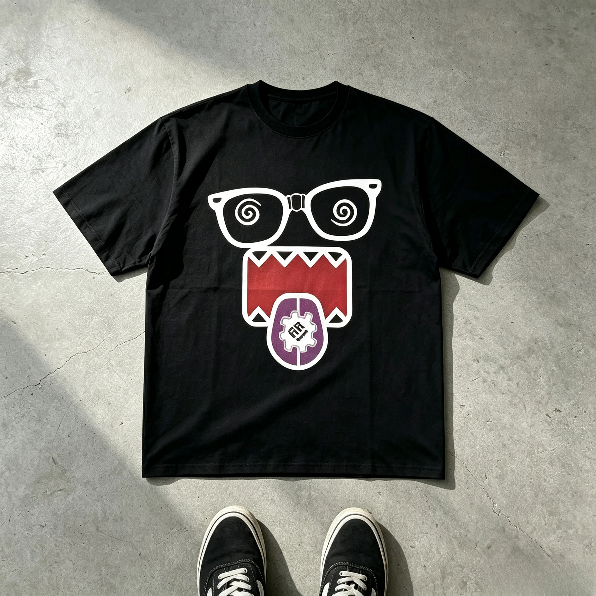Fashion Kawaii Men T Shirt Pattern Y2K Cotton Print Round Neck Loose T-shirt Summer Women's Street Couple Tee Clothing