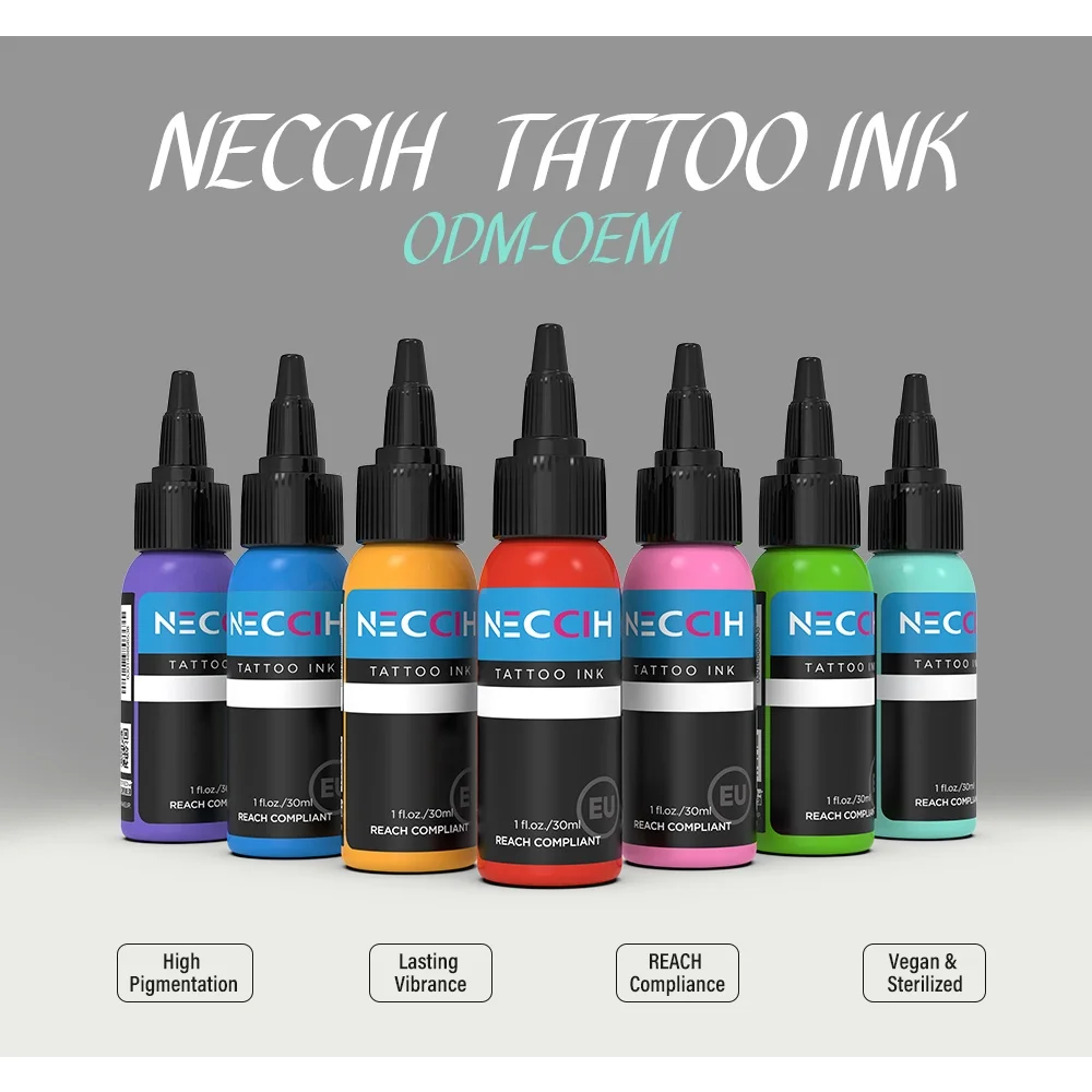 54colors 30ML Tattoo Ink Pigment Semi-permanent Pigment Body Art Tattoo Kits Professional Beauty Paints Makeup Tattoo Supplies