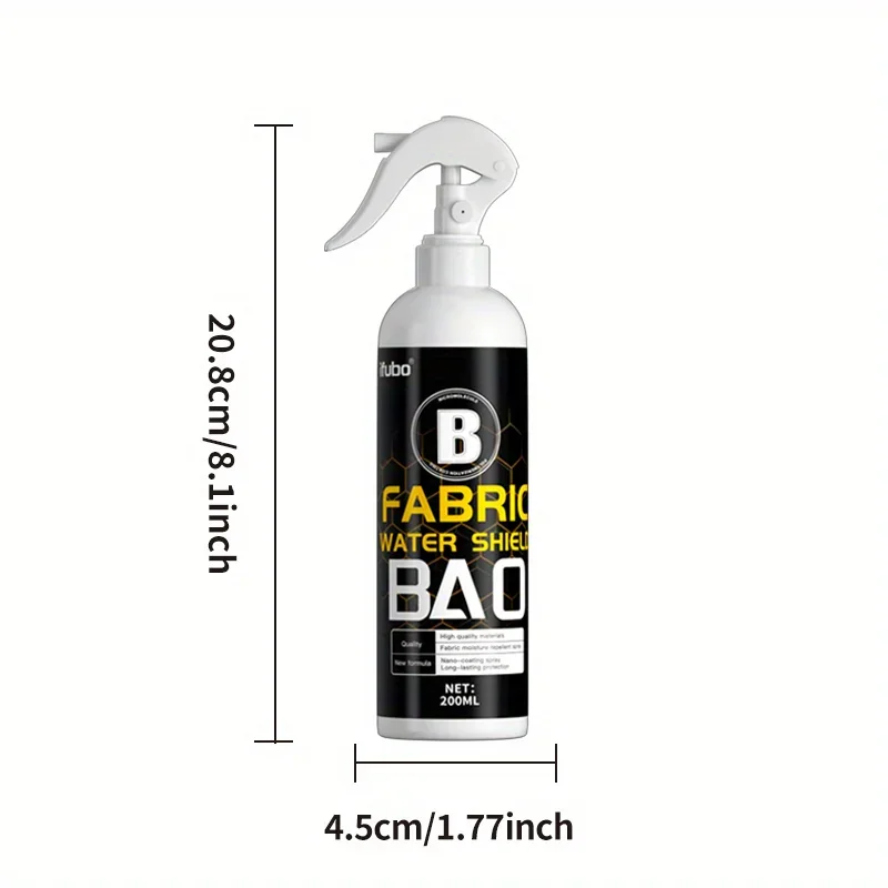 NEW Fabric Shield Spray - Waterproof & Stain-Resistant, Nano Technology for Long-Lasting Protection of Clothing and Home Decor