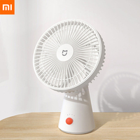 Xiaomi Mijia Portable Desk Fan USB Rechargeable Handheld Mini Electric Fans Cordless Air Cooling Small Fan 4 Gears Speed Mute