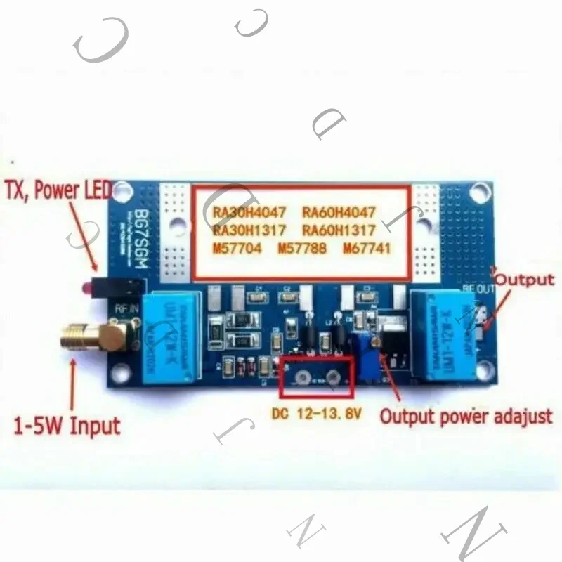RF Power Amplifier Board Transceiver PCB Walkie-Talkie Kit