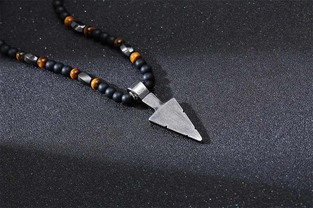 HERREN SCHWARZE CARNELIANISCHE STEIN ROSAIRPERLEN-HALSKETTE CROSS CRUCIFIX KATHOLISCHER MÄNNLICHER SCHMUCK – Detail 19