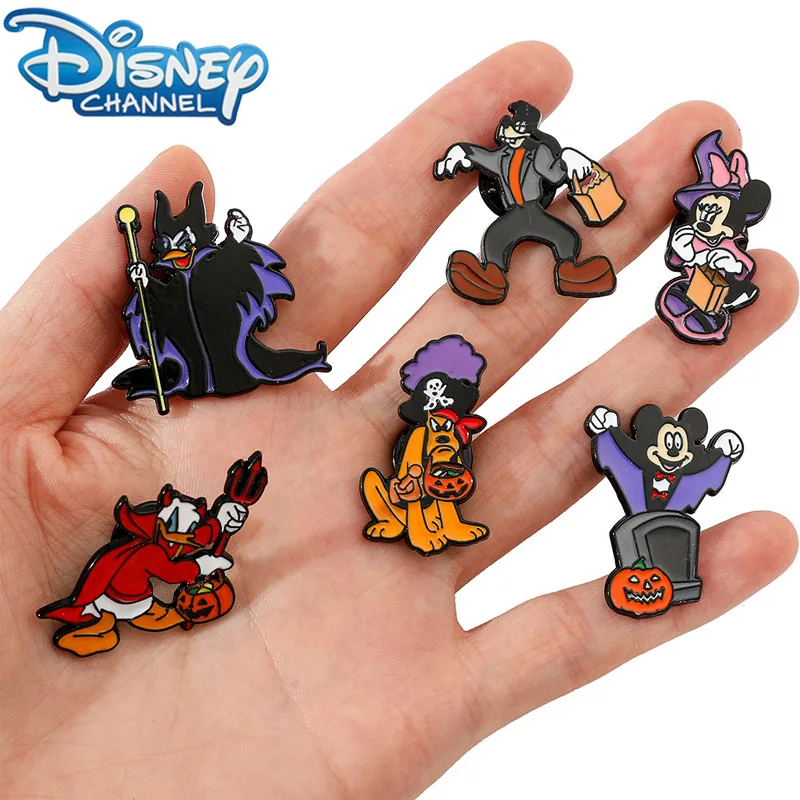 

Disney Brooch Cartoon Creative Halloween Themed Brooch Mickey Mouse Minnie Mouse Costumes Badge Children's Holiday Gifts