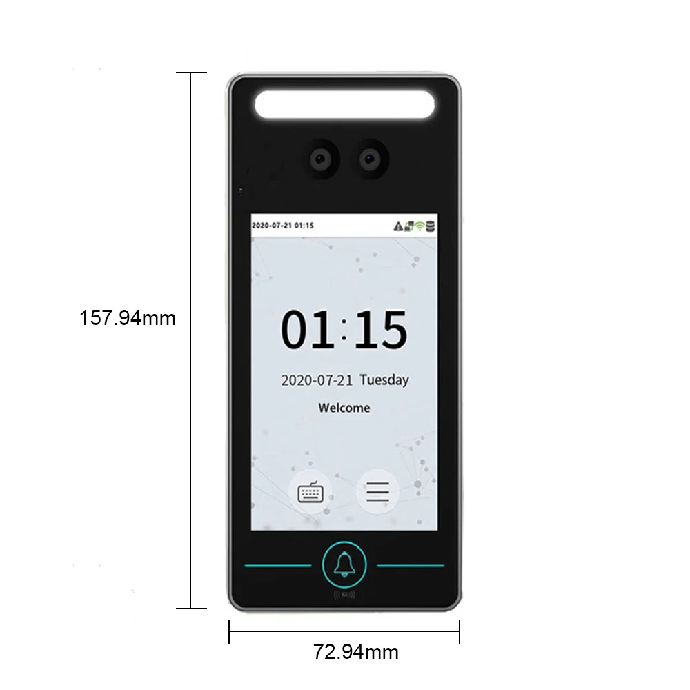 ZK Xface320 Dynamic Face Facial Recognition RFID Card Door Access Control System TCP/IP USB Time Attendance Machine