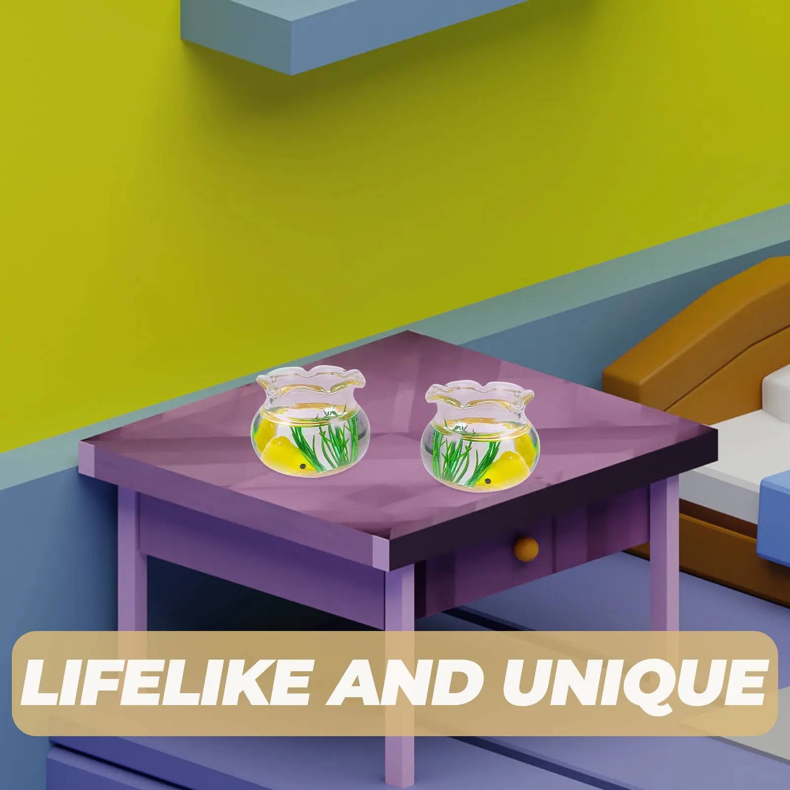 

Набор из 4 миниатюрных реалистичных рыбок для микродома 1:12, украшение для обеденного стола, аксессуары для дома своими руками